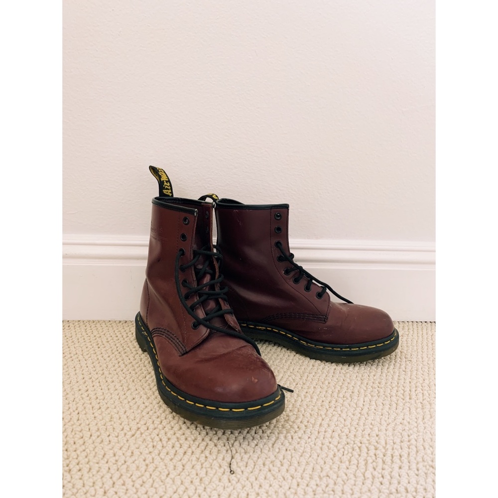 Dr Marten cherry boots size 10